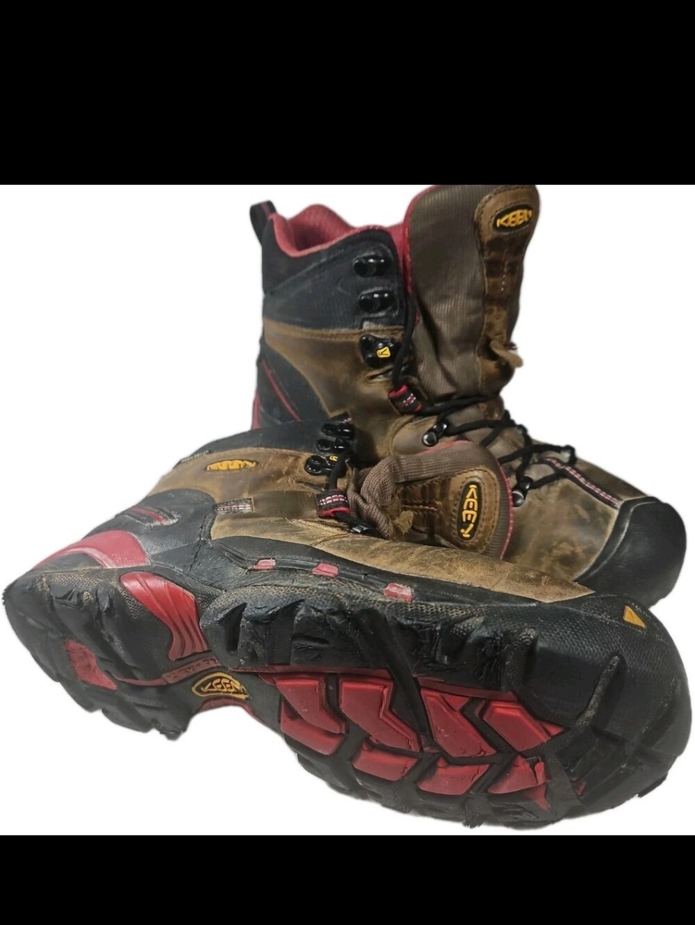 Keen Men Pittsburgh 9.5 Steel Toe Boot Waterproof Work Utility 1007025 [7D